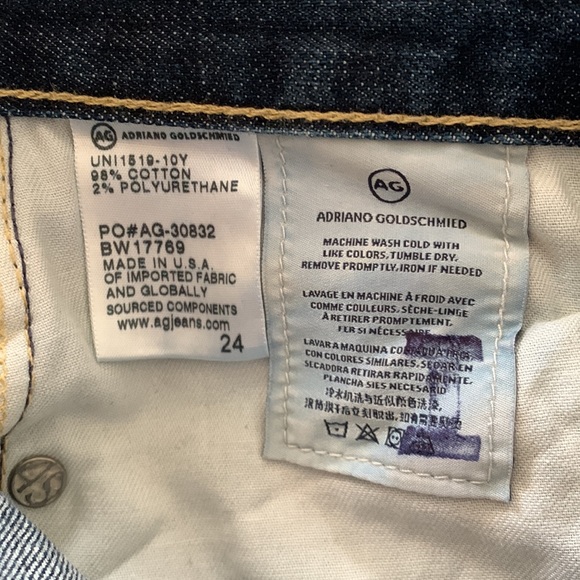 AG Adriano Goldschmied Nikki Crop Jean Size 24 - Picture 12 of 12